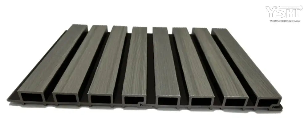 Gray & Black Slat Exterior Wall Panels For Outdoors - Outdoor Siding Panel