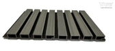 Gray & Black Slat Exterior Wall Panels For Outdoors - Outdoor Siding Panel