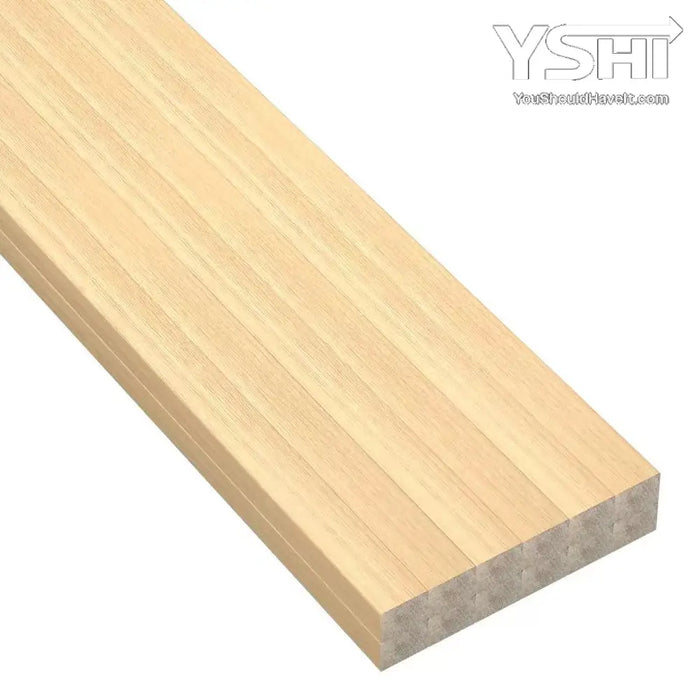 Light Oak Wood Slat Wall Molding Panel Kit