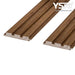 Oak Brown Slat Wood Wall Panels 3 Grids - 94.5’’ Long X 5’’ Wide