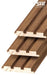 Oak Brown Slat Wood Wall Panels 3 Grids - 94.5’’ Long X 5’’ Wide