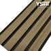 Pale Oak & Black Teak Outdoor Cladding Panels - European Siding Board