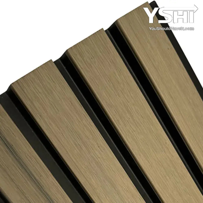 Pale Oak & Black Teak Outdoor Cladding Panels - European Siding Board