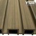 Pale Oak Teak Composite Siding Slat Panels For Exterior Outdoor Walls