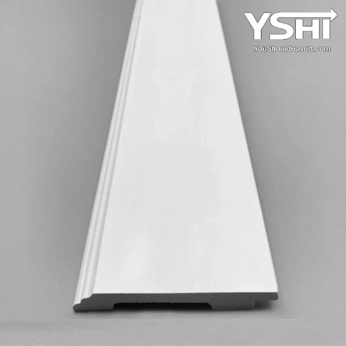 Polyurethane Baseboard Molding 1/2’’H X 4’’W 2/5’’D Casting (Set Of 6) Vbb_T1003