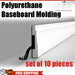 Polyurethane Baseboard Molding 94 1/2’’ H X 2 1/4’’ W 2/3’’ D Casing (Set Of 10) Vcm_T5616