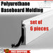 Polyurethane Baseboard Molding 94 1/2’’H X 4’’W 3/5’’D Casting (Set Of 6) Vbb_T1006