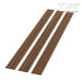 Rounded Oak Brown Slat Wood Wall Panels - 94’’ Long X 5 3/4’’ Width