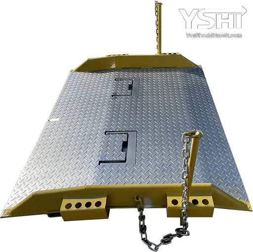 Steel Dock Loading Board With Handles - 15 000 Lbs Capacity (72’’ X 72’’ 11’’)