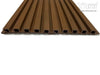 Teak A1 5 Grid Composite Siding Slat Panels For Exterior Outdoor Walls