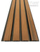 Teak A1 & Black Composite Siding Slat Panels For Exterior Outdoor Walls