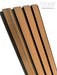 Teak A1 & Black Composite Siding Slat Panels For Exterior Outdoor Walls