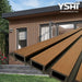 Teak A1 & Black Composite Siding Slat Panels For Exterior Outdoor Walls