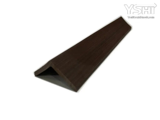 Teak Dark Brown Slat Exterior 90 Degree Trim - Composite Siding