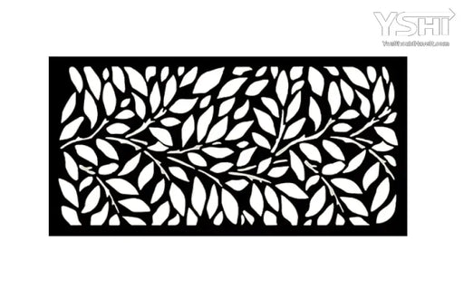 Tree Leaves Laser Cut Metal Privacy Screen 23.5 ’X 47’’