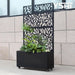 Tree Leaves Metal Planter Box 36” X 64” 12” - Raised Garden Bed With Laser Cut Trellis