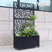 Tree Leaves Metal Planter Box 36” X 64” 12” - Raised Garden Bed With Laser Cut Trellis