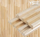 Unfinished Slat Wood Wall Panels - (94’’ Long & 106’’ Long) X (5 3/4’’ Width) Home Garden