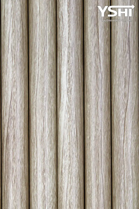 Walnut Flexible 3D Fluted Semi-Circle Shiplap Wood Wall Panel