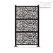 Wideline 76’’ X 52’’ 3Pc Combo Laser Cut Metal Privacy Stand Partition Fence - Horizontal Stack