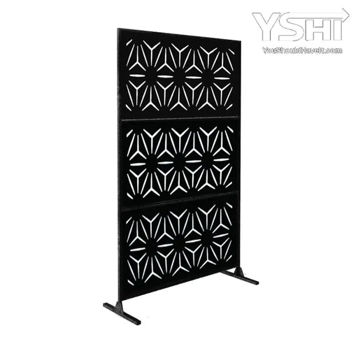 Wideline Free Standing Laser Cut Metal Privacy Combo 76’’X48’’/Set Big Diamond Home & Garden