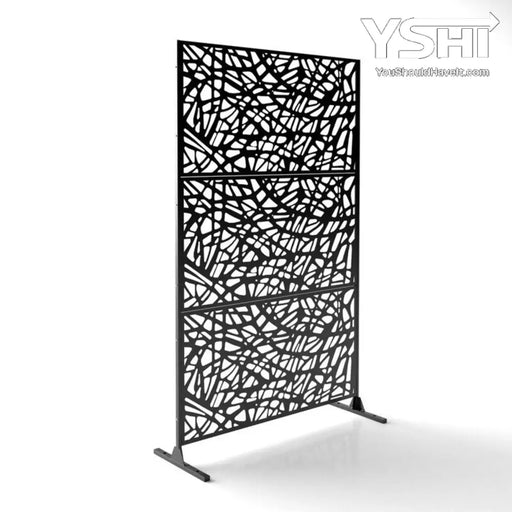 Wideline Free Standing Laser Cut Metal Privacy Combo 76’’X48’’/Set Home & Garden