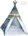 Xl Kids Indian Teepee Play Tent Children Playhouse For Indoor Outdoors Green